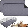 Small Animal Aitmexcn | 2Pcs/Set Guinea Pig Cage Liners, Washable Guinea Pig Pee Pads, Super Absorbent Non Slip Reusable Guinea Pig Bedding For Small Animals Rabbit Hamster Rat-24"X47''