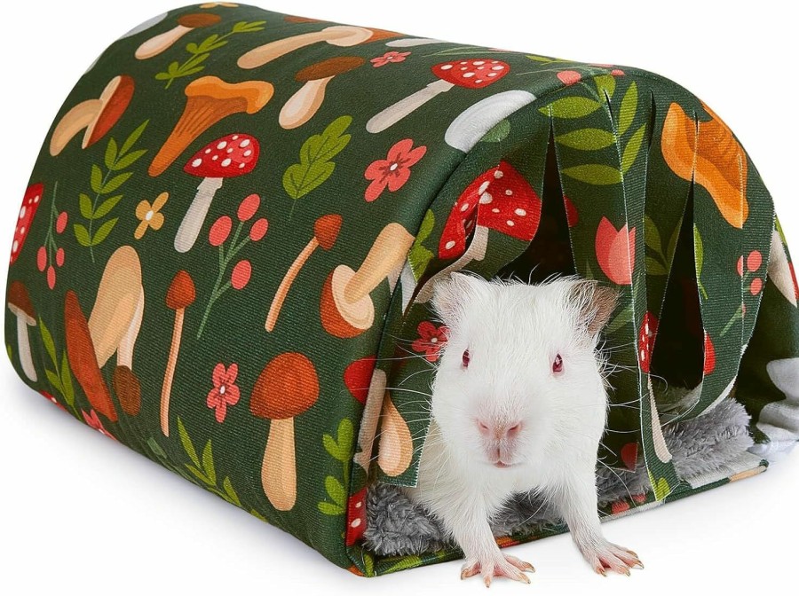 Small Animal Unicorn Catcher | Guinea Pig Hideout Washable Guinea Pig Tunnel With Curtains Hamster Hideout Cozy Guinea Pig House Fit For Guinea Pig Cages Soft Guinea Pig Accessories For Small Animals Hamster/Chinchilla/Bunny