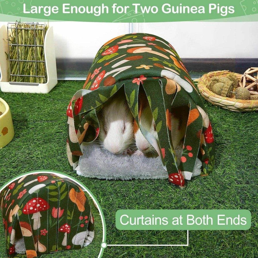 Small Animal Unicorn Catcher | Guinea Pig Hideout Washable Guinea Pig Tunnel With Curtains Hamster Hideout Cozy Guinea Pig House Fit For Guinea Pig Cages Soft Guinea Pig Accessories For Small Animals Hamster/Chinchilla/Bunny