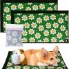 Small Animal Race&Herd | Reusable Guinea Pig Cage Liner Washable Guinea Pig Bedding | Guinea Pig Bedding Odor Control Waterproof Crate Pad | Modular Hamster Bedding 2Pcs Bedding For Guinea Pigs 13.7X25.5 Guinea Pig Pee Pad