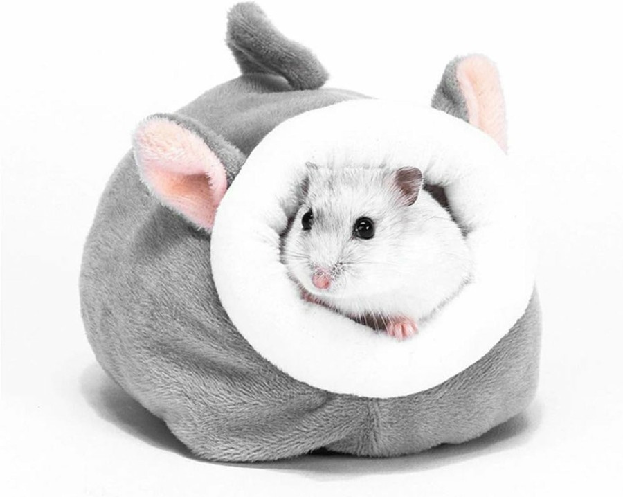 Small Animal FLAdorepet | Fladorepet Hamster Bed Houses And Hideouts Small Animal Pet Cave Bed Cage Nest Accessories (S(5.1 * 3.9 * 3.9Inch), Elephant)