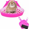 Small Animal kathson | Kathson Small Litter Box Guinea Pig Litter Tray Ferret Potty Training Corner Litter Pan Cage Cleaner Litter Scooper For Chinchillas Drawf Rabbits