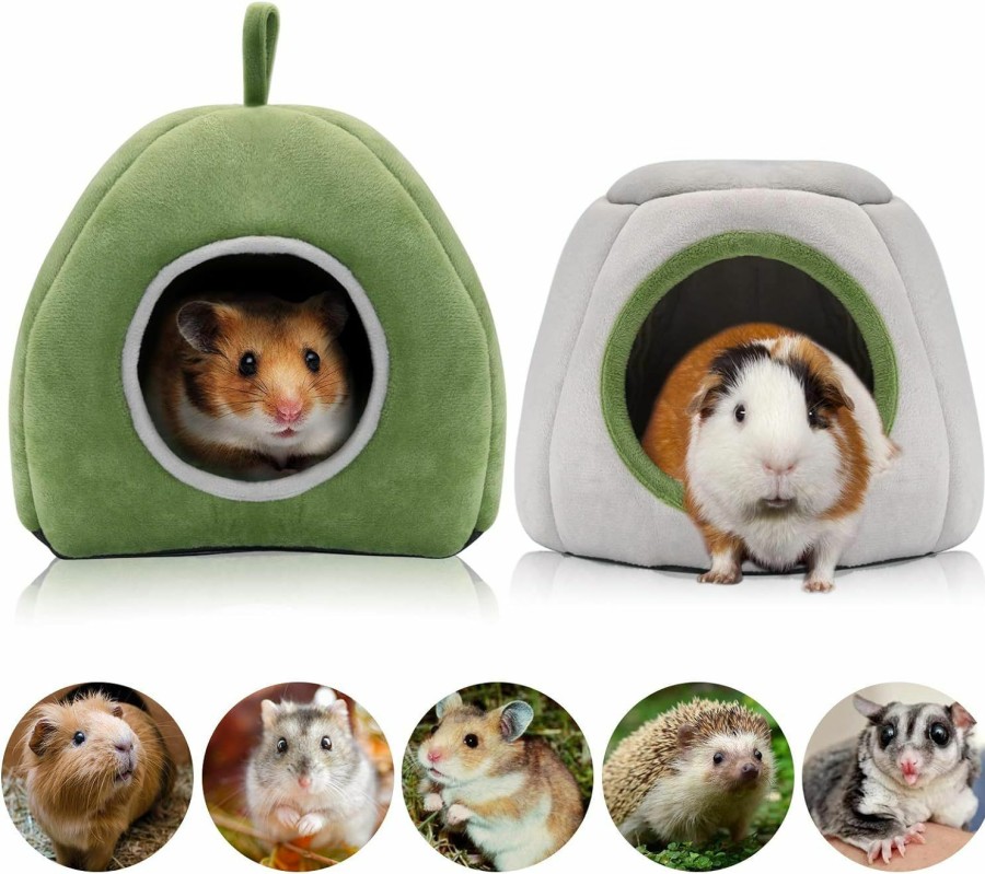 Small Animal YUEPET | Yuepet Guinea Pig Bed 2 Pack - Washable Guinea Pig Cage Accessories Small Animal Bed Hideout For Guinea Pig, Chinchilla, Hamsters, Hedgehog