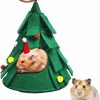 Small Animal VERTUPET | Vertupet Hamster Hideout Christmas Pet Hammock Small Pet Tent Xmas Tree Design Guinea Pig Bed Christmas Toys Squirrel Toys Bunny Bed Hamsters Nest