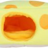 Small Animal OKJHFD | Okjhfd Cheese Shape Lovely Small Pet Sleeping House,Guinea Pig House Hamster Supplies Ferret Rat,Cage Bed Small Pet Animals House Accessories(5.9X5.5X3In,Yellow)