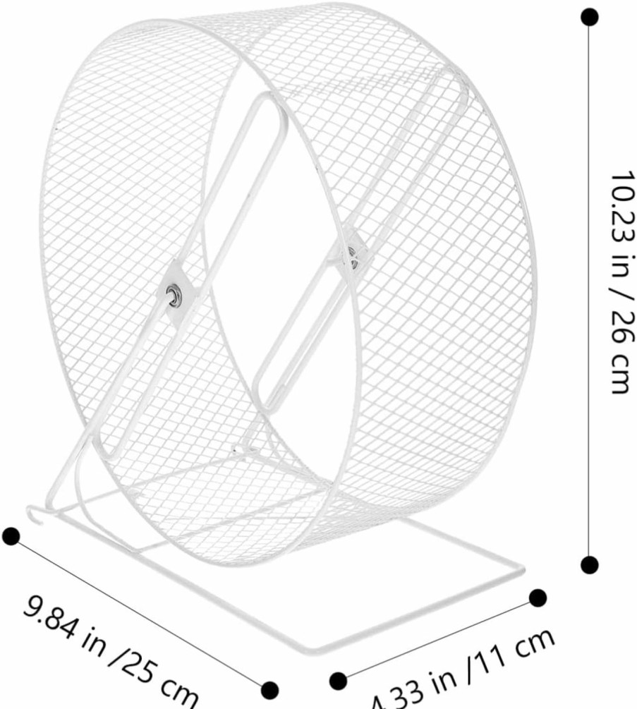 Small Animal iplusmile | Iplusmile Hamster Cage Hamster Wheel, Metal Hamster Exercise Wheel Silent Running Wheel Play Toy For Hamsters Gerbils Squirrel Mice Guinea Pigs Hedgehogs Small Pet, 8 Inch (Black) Hamster Cages