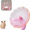 Small Animal WishLotus | Wishlotus Hamster Flying Saucer, Hamster Running Wheel Transparent Plastic Exercise Running Spinner Sports Wheel For Small Pet Like Hamster, Guinea Pig, Gerbils, Chinchillas (Pink)