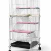 Small Animal KINGBO | Pet Hutch Cages For Hamster, Rat Or Other Small Animals Indoor, Expandable And Stackable, 14X14X28 In