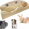 Small Animal Hamiledyi | Hamiledyi Rabbit Hay Feeder, Bunny Food Manger Wooden Hay Manger Rack Grass Holder For Guinea Pig Chinchilla Hamster