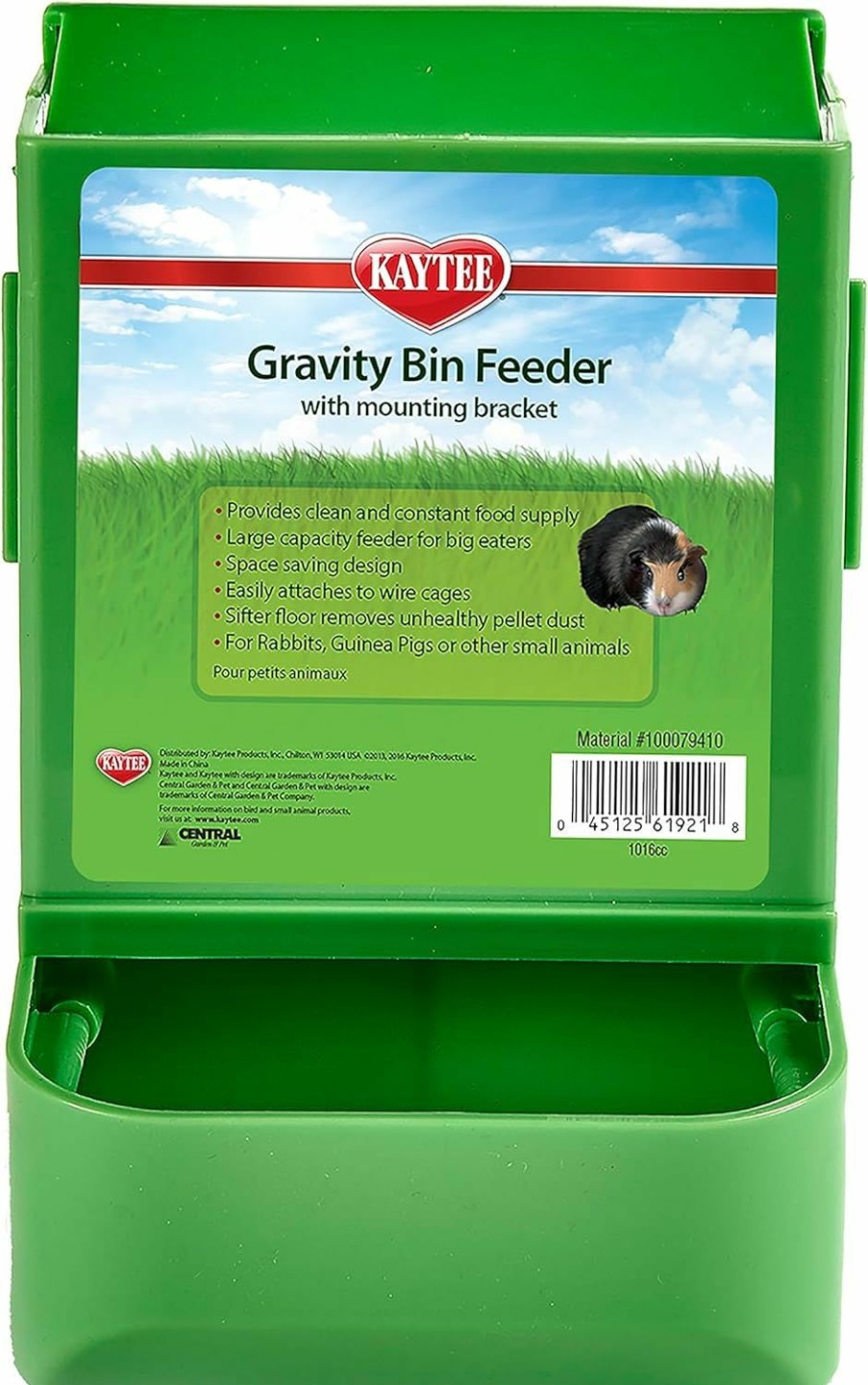 Small Animal Kaytee | Kaytee Gravity Bin Feeder With Bracket Assorted