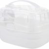 Small Animal iplusmile | Hamster Carrier Cage, Hamster Travel Carrier White Portable Hamster Travel Carry Case Hamster Cage Travel Carrier Clear Carrying Box With Handle For Gerbils Rabbit Guinea Pig