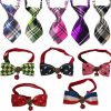 Small Animal Lebbeen | Lebbeen 10Pcs/Pack,Cool Gentle Stylish Adjustable Pet Teddy Cat Dog Rabbit Bow Ties Necktie