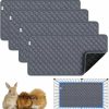 Small Animal cimiycob | Cimiycob Guinea Pig Cage Liners,Washable Guinea Pig Bedding For C&C Cage 2X1 4 Pack, Reusable & Anti Slip & Waterproof, Absorbent Guinea Pig Pee Pad For Small Animal, Rabbit, Bunny, Chinchilla