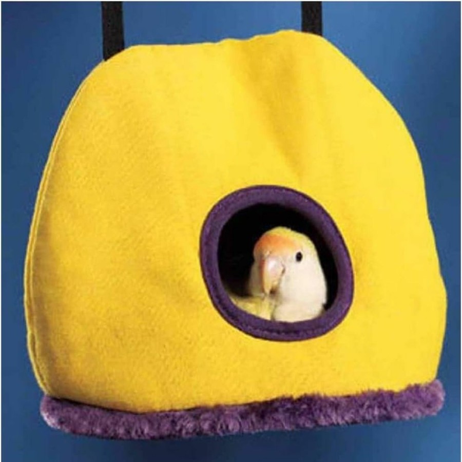 Small Animal Stock Show | Stock Show Parrot Nest Plush Warm Winter Hanging Hammock Pet Bird Round Hanging Swing Bed Cave Cage Decor Small Animals House Hanging Hammock, Random Color, M