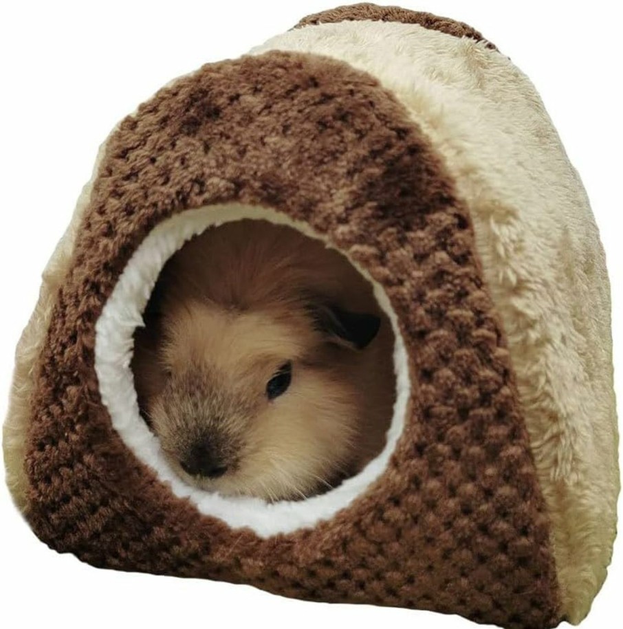 Small Animal Oncpcare | Oncpcare Cozy Ferret Bed Guinea Pig Cave Bed Tent Fleece Rat Hideout House Nest Cage Accessories For Chinchilla Squirrel Hedgehog