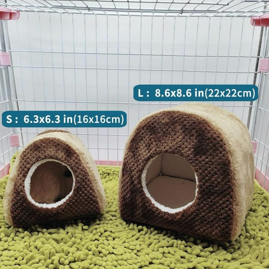 Small Animal Oncpcare | Oncpcare Cozy Ferret Bed Guinea Pig Cave Bed Tent Fleece Rat Hideout House Nest Cage Accessories For Chinchilla Squirrel Hedgehog