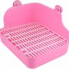 Small Animal POPETPOP | Popetpop Small Animal Triangle Toilet Potty Pet Bunny Litter Box Small Animal Corner Litter Potty Trainer Pet Training Toilet For Bunny Guinea Pig Ferret Chinchilla Hedgehog Ferret Litter Box