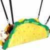 Small Animal Percozzi | Percozzi Taco Hamster Hammock Hideout Tunnel House Rat Toys Cage Accessories Bed Ferrets Guinea Pigs Chinchill Sugar Glider Small Animal Habitat