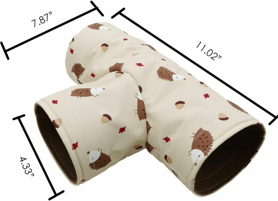 Small Animal Ymid Select | Handmade Small Animal 3-Way Hideout Tunnel Collapsible Pet Play Toy Tunnel Tube For Dwarf Rabbit Hamster Guinea Pig Chinchilla Sugar Glider Hedgehog (Beige)