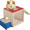 Small Animal PAWISE | Pawise Hamster Wooden House, Small Animal Hideout Hamster House (Wooden House)