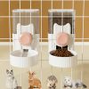 Small Animal Ufanittel | Hanging Automatic Food Water Dispenser, 35Oz Rabbit Feeder Guinea Pig Water Bottle Food Feeder For Ferret Guinea Pig Rabbit Cat Hedgehog Bunny Food Cage Accessories,Grey