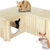 Small Animal Hamiledyi | Wooden Multi-Chamber Small Animal Maze Hamster Playground Gerbils Tunnel Exploring Toys For Mouse Lemmings Rats And Other Small Rodents