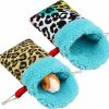 Small Animal Weewooday | Weewooday 2 Pieces Hamster Sleeping Bag Rat Hamster House Bed Small Pet Nest Hideout Pouch Small Animal Sleep Bed Winter Sack Cage Nest Bed For Guinea Pig Squirrel Ferret Chinchilla (Owl Pattern)