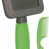 Small Animal TRIXIE | Trixie Pet Grooming Soft Brush & Comb Set For Puppies, Kittens, And Small Animals