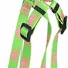 Small Animal Yellow Dog Design | Yellow Dog Design Green And Pink Skulls Step-In Dog Harness 1\" Wide And Fits Chest Of 25 To 40\", Large