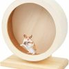 Small Animal Wmzjnljy | Wmzjnljy Wooden Hamster Exercise Wheel Small Pets Mute Running Spinner Wheel Play Toy For Hamsters Gerbil Mice Guinea Pigs And Other Small Pets(J09-1)