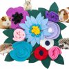 Small Animal FAITUCOS | Faitucos Small Animal Foraging Mat For Rabbit Hedgehog Guinea Pig Rat Chinchillas Bunny - Interactive Cute Flower Funny Feeder Toy Feeding Mat Bedding Cage Accessories