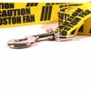 Small Animal Yellow Dog Design | Yellow Dog Design Caution Boston Fan Dog Leash With Standard Loop Handle, 1\" Wide