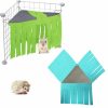 Small Animal HFYZZ | Hfyzz 3 Sides Small Animal Corner Hideout, 2 Pieces Guinea Pig Hideout, Corner Fleece Forest Hideout For Guinea Pigs, Ferrets, Chinchillas, Hedgehogs