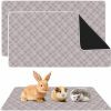 Small Animal MAGBAKASAK | Guinea Pig Bedding Cage Liners - 2 Pack 47\" X 24\" Washable Waterproof Reusable Absorbent Guinea Pig Fleece Pet Pee Pads For Small Animals Cages Rabbit Hamster Rat