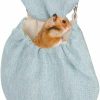 Small Animal TOPINCN | Topincn Small Animal Sleeping Bag Pouch Winter Soft Warm Pet Bed House Hamster Hanging Bed Nest For Ferret Hedgehog Sugar Glider Chinchillas (L)