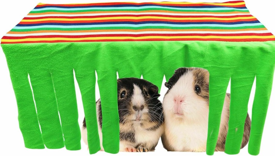 Small Animal Jinkoozz | Jinkoozz Guinea Pig Hideout, Corner Fleece Forest Habitat, Small Animal Cage Accessories, Hammock, 22\"W X 10.82\"L X 11.22\"H