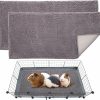 Small Animal DZWLKJ | Dzwlkj Guinea Pig Fleece Bedding Cage Liners, 2 Pcs 47\" X 24\" Blanket For Cage, Pee Pads Washable Also For Chinchilla, Ferret, Hedgehog, Hamster, Rabbit, Rat, Bunny And Other Small Animal Cage