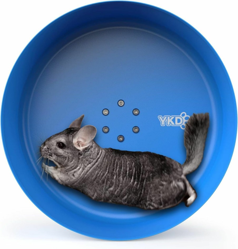 Small Animal YKD | 15\" Aluminum Alloy Chinchilla Exercise Wheels - Large Small Animals Running Wheels For Chinchilla Syria Hamsters Fancy Rats Hedgehog Other Small Animals