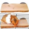 Small Animal Hamiledyi | Chinchilla Wood Ledge 2Pcs Natural Wooden Shelf Standing Platform Chew Toys For Hamster Rat Guinea Pig Mouse Bird 2.6\" X 5.9\"