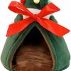 Small Animal Amakunft | Guinea Pig Bed For Christmas, Fleece Small Animals Rat Bed Accessories, Hedgehog Nest, Hamster Mini House, Christmas Habitat Supplies For Squirrel/ Sugar Glider/ Bearded Dragon