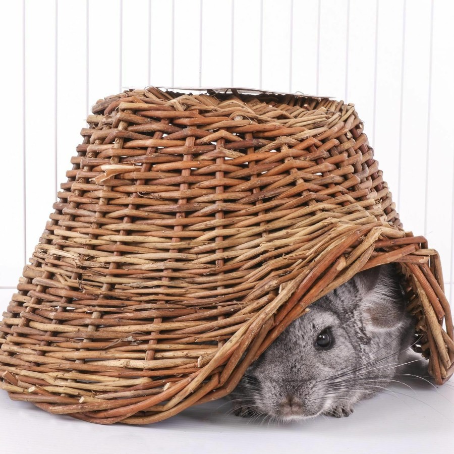 Small Animal Ware Manufacturing | Ware Manufacturing Hand Woven Willow Twigloo Small Pet Hideout, Medium