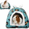 Small Animal ALI2 | Ali2 Guinea Pig Bed Hideout Small Animal Bed House Rabbit Bed Rat Cage Accessories Washable Guinea Pig Cave Bed For Guinea Pigs Hamster Rats Bunny Chinchillas