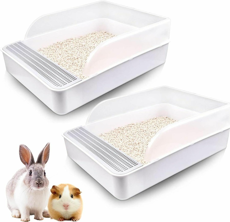 Small Animal Tfwadmx | Tfwadmx Pet Small Rabbit Litter Box Toilet, Bunny Rectangle Potty Trainer, Corner Litter Box Pet Pan For Small Animal/Rabbit/Guinea Pig/Galesaur/Ferret,Etc