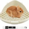 Small Animal Pawsayes | Rabbit Litter Box, Small Rabbit Litter Box For Cage Pet Rabbits Guinea Pigs Hamsters Chinchillas Small Animals, Small Animal Rabbits Potty Trainer Corner Pan Litter Bedding Detachable Triangle Toilet