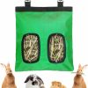 Small Animal Gzvxuny | Gzvxuny Rabbit Hay Feeder Bag, Guinea Pig Hay Feeder Bag With 2 Holes Bunny Small Animal Hay Feeder Bag Hanging Feeder Sack Storage For Rabbit Guinea Pig Hamster Chinchilla Small Pets (Green)