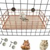 Small Animal PINVNBY | Pinvnby Rat Cage Platform, Metal Ferret Hammock Chinchilla Cage Accessories And Habitats Rat Bed Small Animal Hanging Hammock Chinchilla Toys For Hamster, Guinea Pig, Rat, Sugar Glider(Champagne Gold)