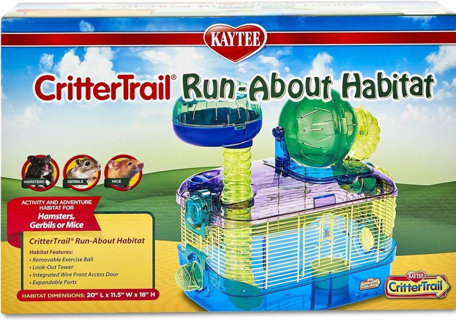 Small Animal Kaytee | Kaytee Crittertrail Run-About Habitat For Pet Hamsters, Gerbils, Mice And Other Small Animals