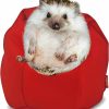 Small Animal SEZDEKI | Hedgehog Bed - Small Animal Bed Pet Bean Bag Chair Cozy Sack With Removable Cover Washable Calming Sleeping Cushion Cage Accessories For Hedgehog Sugar Glider Hamster Bearded Dragon Guinea Pig