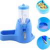 Small Animal No branded | Lnndong-Blue Suit Hamster Kettle, Water Dispenser With Bracket, Waterproof Drop Ball, Mini Bowl, Hamster Nest, Vertical Dwarf Hamster Food Cage Small Toy (One Set) Small Size