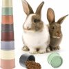 Small Animal Fodofodo | Fodofodo 8Pcs Bunny Toys,Reusable Toys Of Different Sizes,Bunny Supplies,Safety Plastic Inlay Toys,Stacking Cups,Hamster And Other Small Animals Hiding Food And Playing (Round)